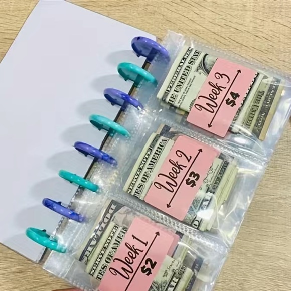 Money Saving Challenge Binder W/ Stretch Band for Secure Closure;NIP;Final Price - Picture 3 of 3